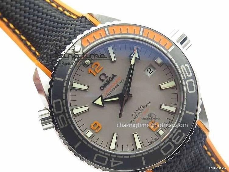 0411 UrbanStyle Planet Ocean 2016 43.5mm SS OM 1:1 Best Edition Gray Dial On Black Nylon Strap A 8168